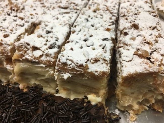 Milhoja de turrón