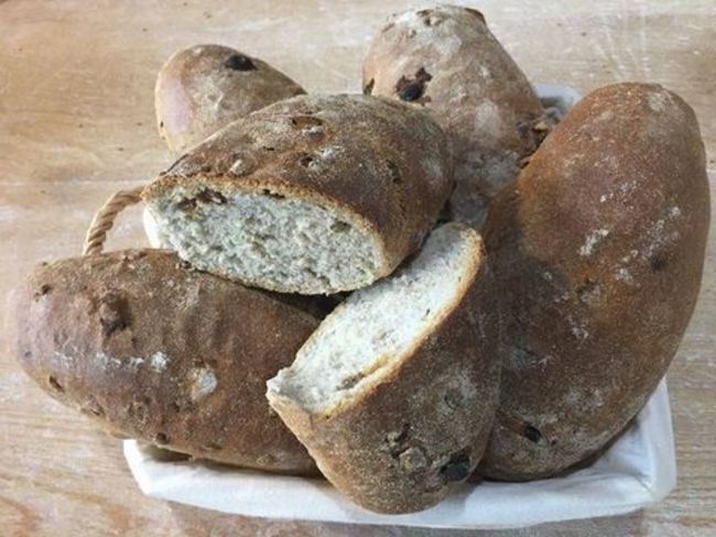 Pan de nueces y pasas