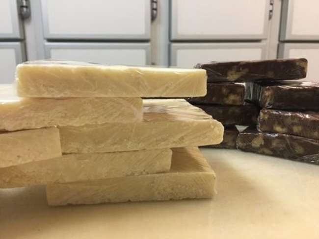 Turrón de chocolate blanco y coco